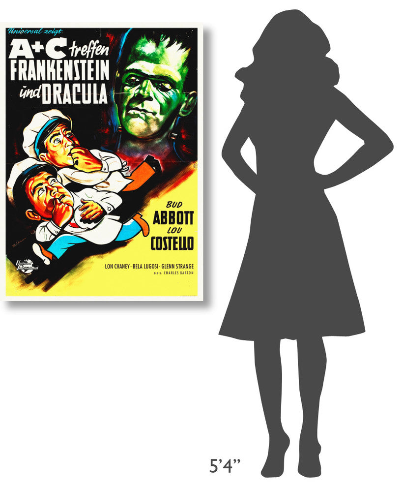Abbott and Costello, German, Frankenstein And Dracula, 29x40