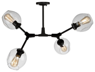 Organic 4-Light Semi Flus Mount