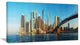 "New York City With Brooklyn Bridge" Canvas Print40"x20"