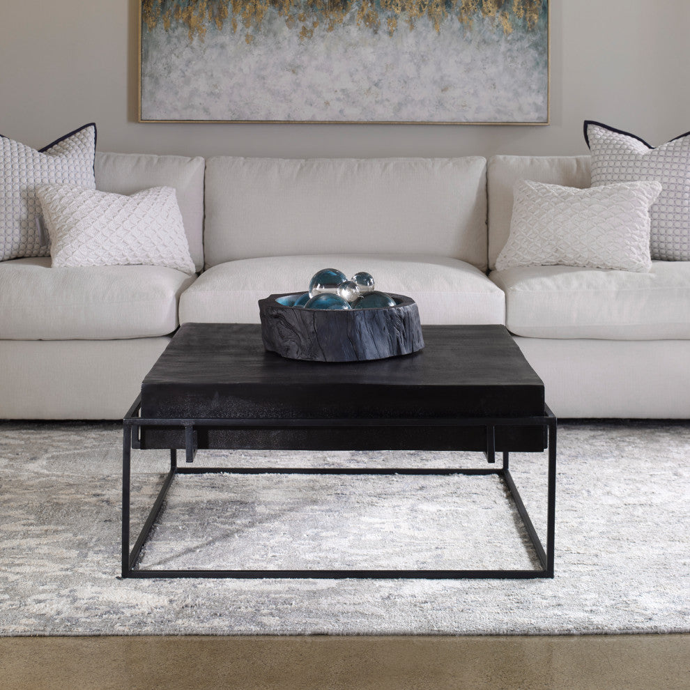Uttermost Telone Modern Black Coffee table