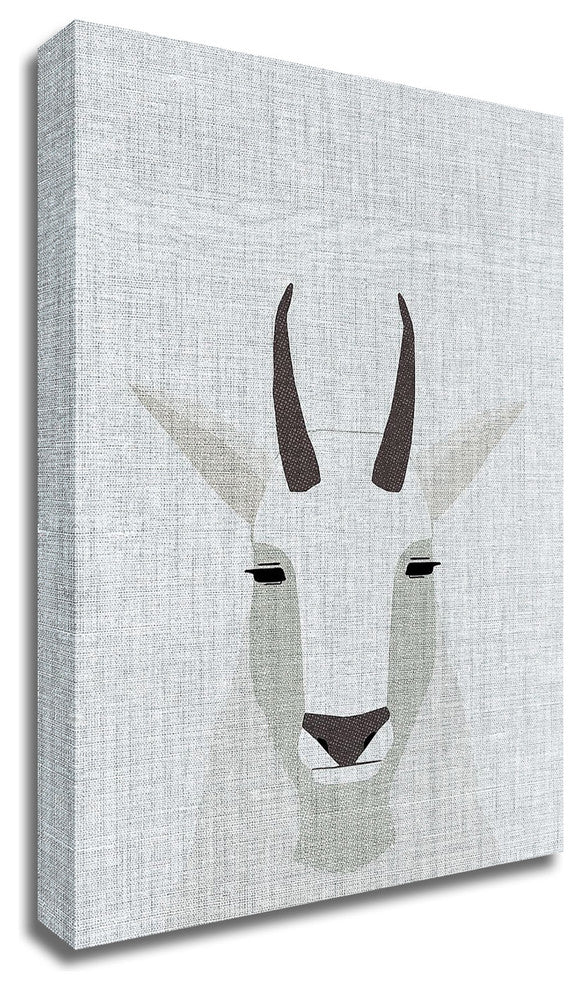 Mountain Goat by Annie Bailey Art, Print on Canvas, Ready to Hang
