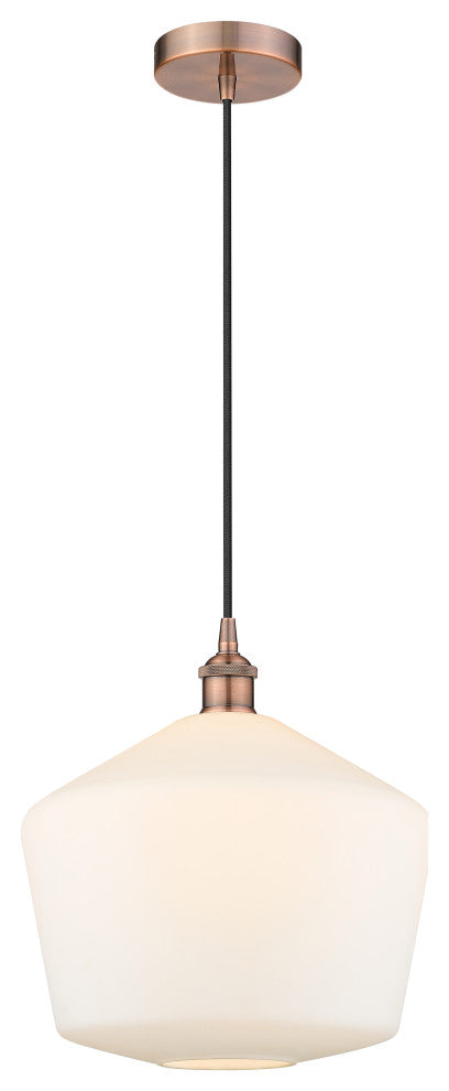Innovations 616-1P-AC-G651-12 1-Light Mini Pendant, Antique Copper