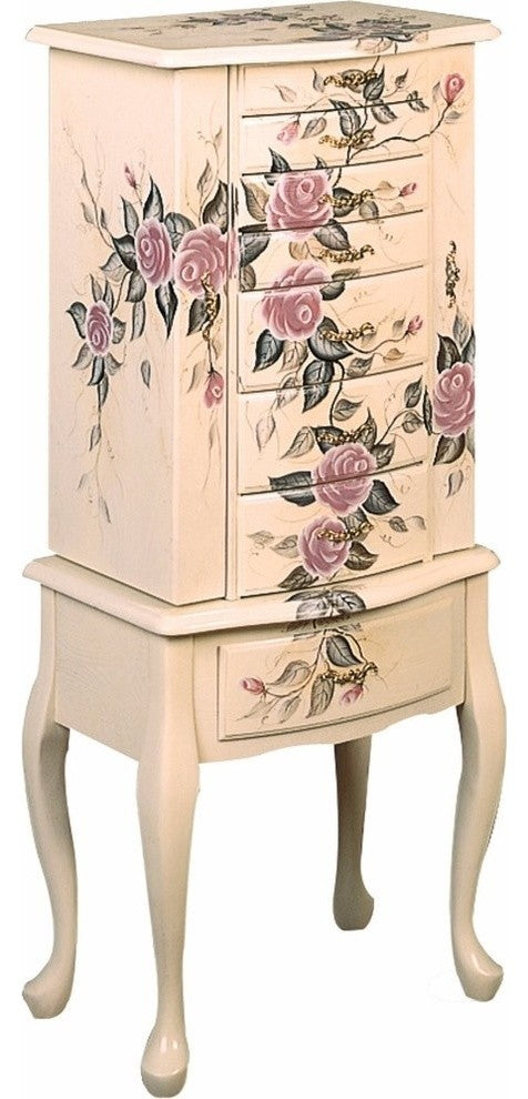 Wooden Fairy Jewelry Armoire, Multicolor