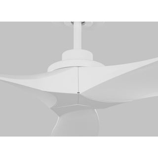Monte Carlo Collins Coastal 60" Smart Ceiling Fan 3CLNCSM60RZW Matte White