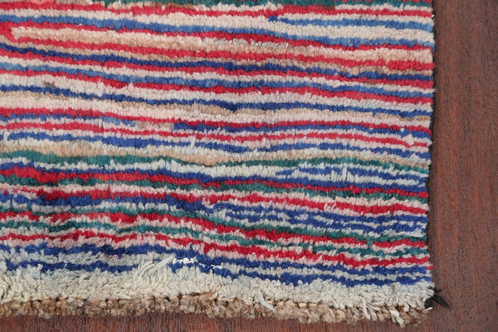 Consigned, Traditional Gabbeh Persian Hand-Knotted Oriental Area Rug, 4'0"X2'5"