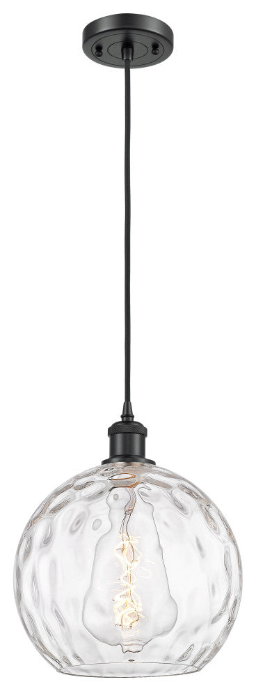 Innovations 516-1P-BK-G1215-10-LED 1-Light Mini Pendant, Matte Black
