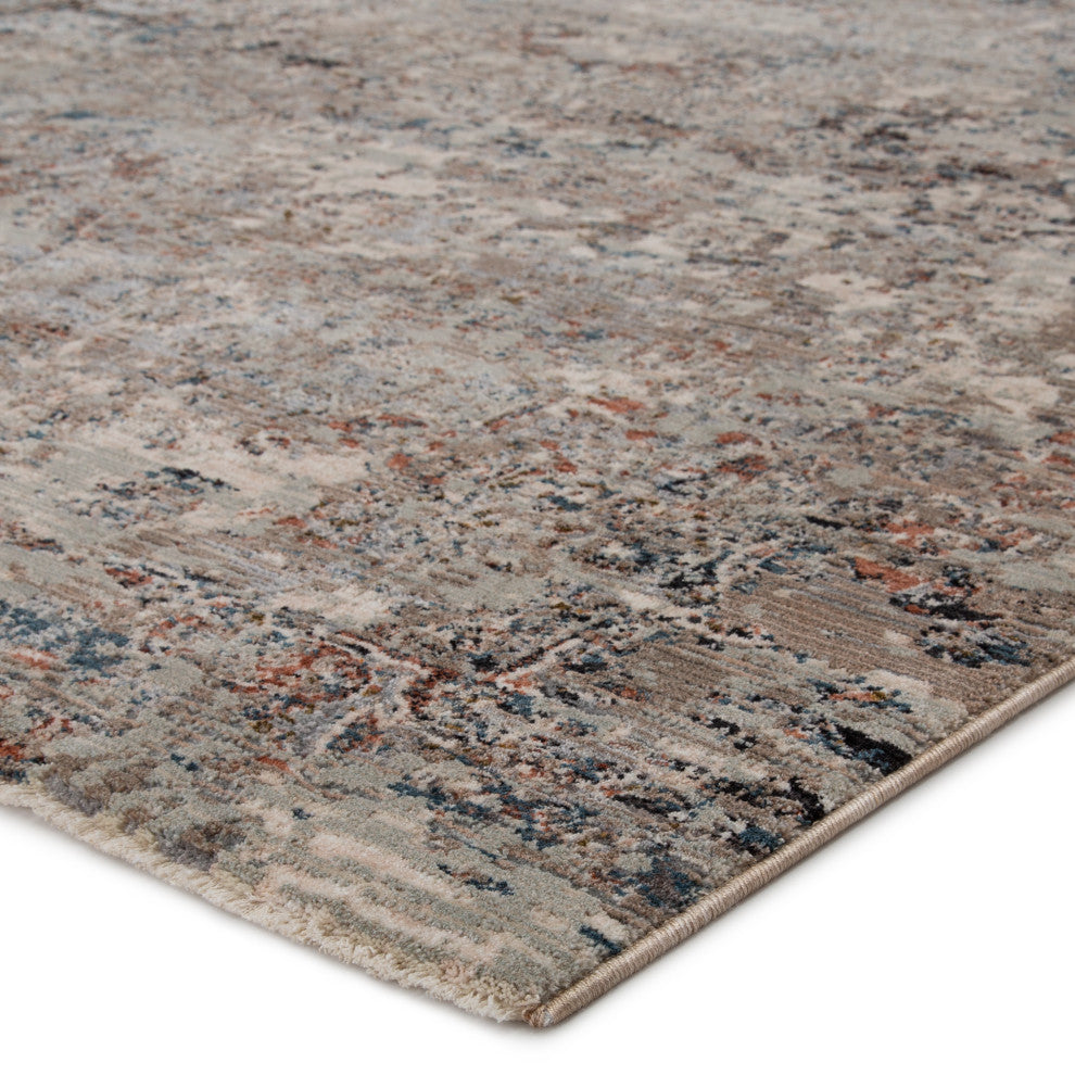 Jaipur Living Niran Medallion Gray/Rust Area Rug, 12'x15'6"