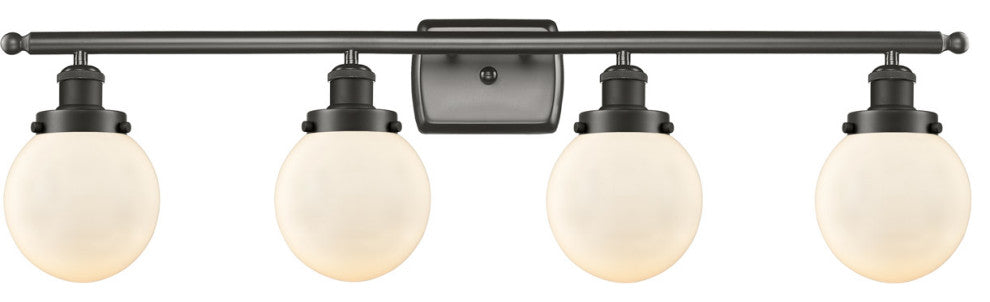 INNOVATIONS LIGHTING 916-4W-OB-G201-6-LED Beacon 3 Light Bath Vanity Light