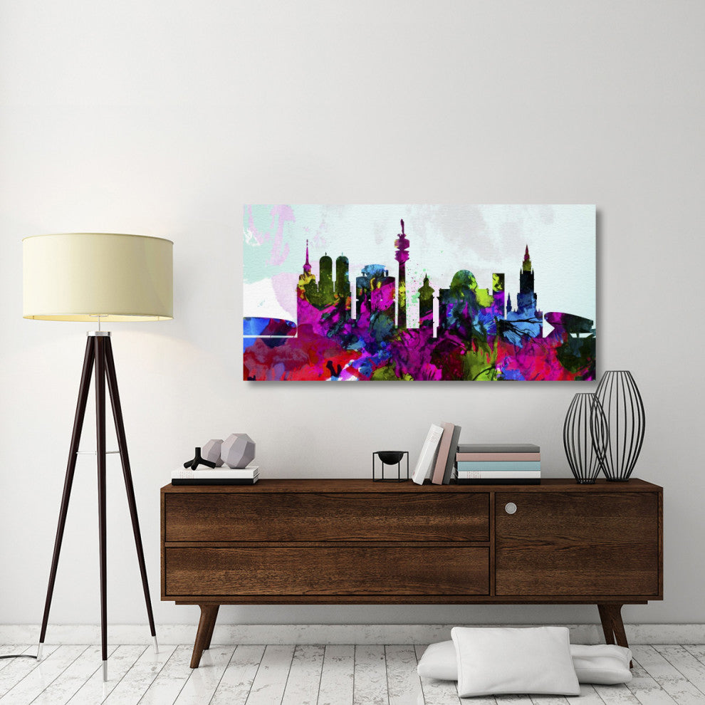 "Munich City Skyline" Fine Art Print