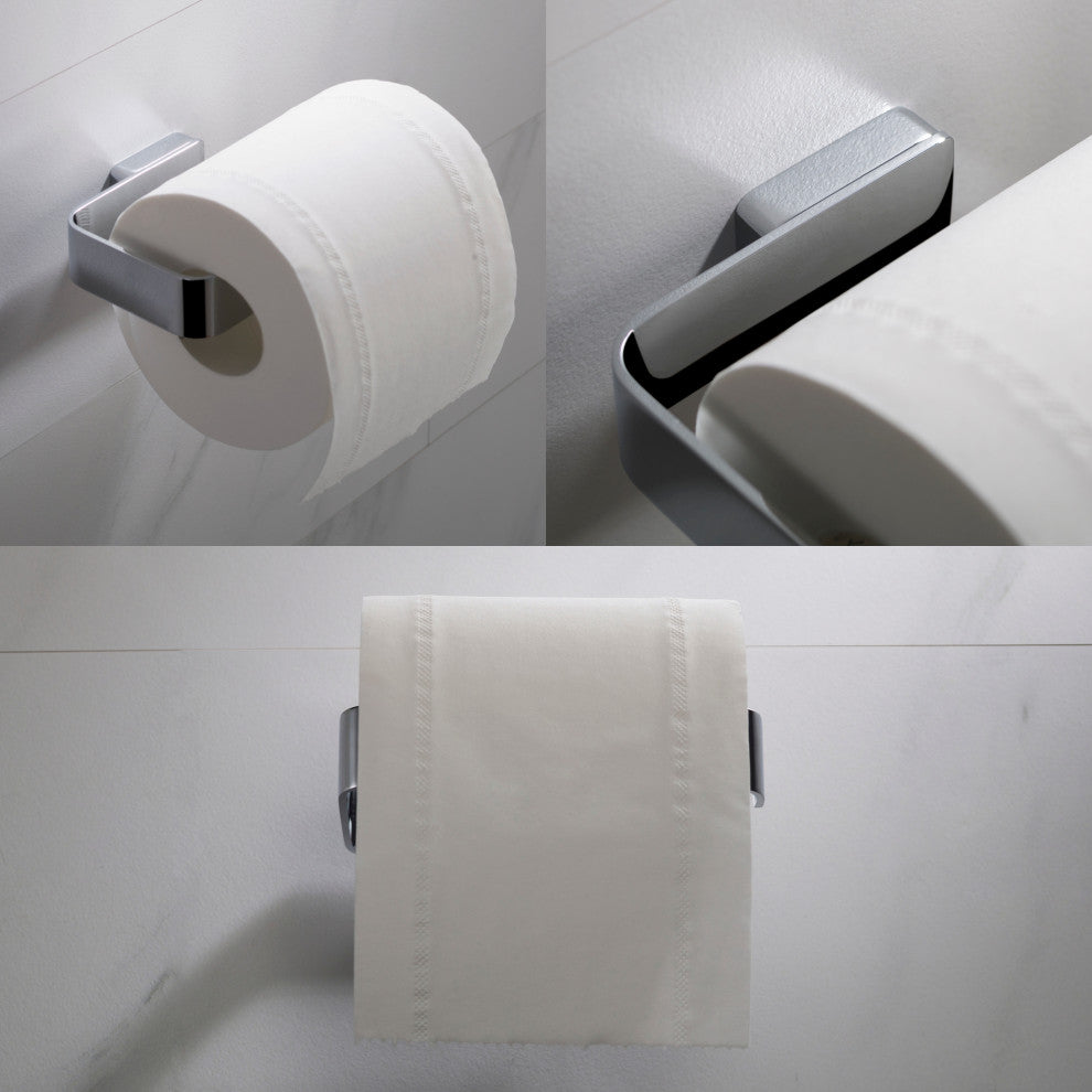 Stelios Bathroom Toilet Paper Holder, Chrome