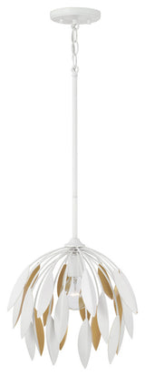 Capital Lighting 351811 Margeaux 14"W Botanical Pendant - Matte White