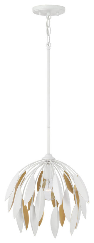 Capital Lighting 351811 Margeaux 14"W Botanical Pendant - Matte White