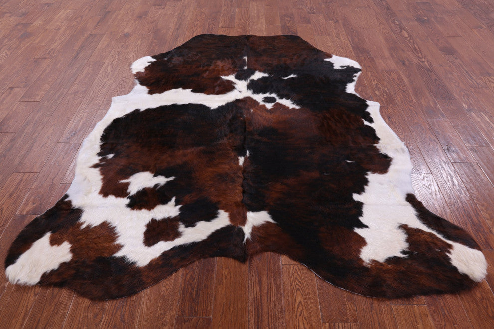 Tricolor Natural Cowhide Rug 6' 10" X 6' 2" C1860