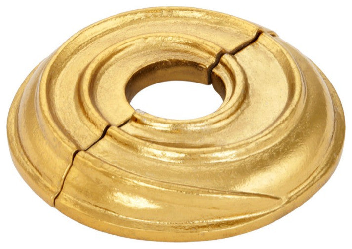 Spiral Radiator Flange BRASS Lacquered 1/2" (IPS) pipe 7/8" inside dia