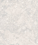Gray and Silver Foil Infused Marble Wallpaper