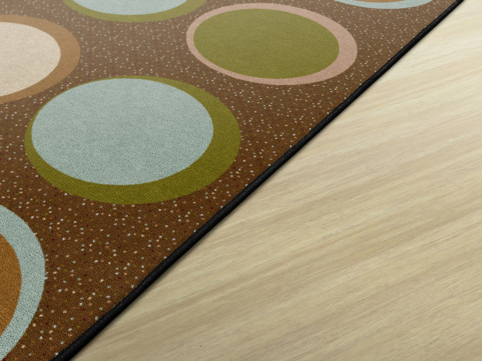 Flagship Carpets FA1340-44FS 7'6x12 Sitting Spots Earth Tone Rug