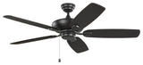 Generation Lighting Colony 52" Ceiling Fan Midnight Black