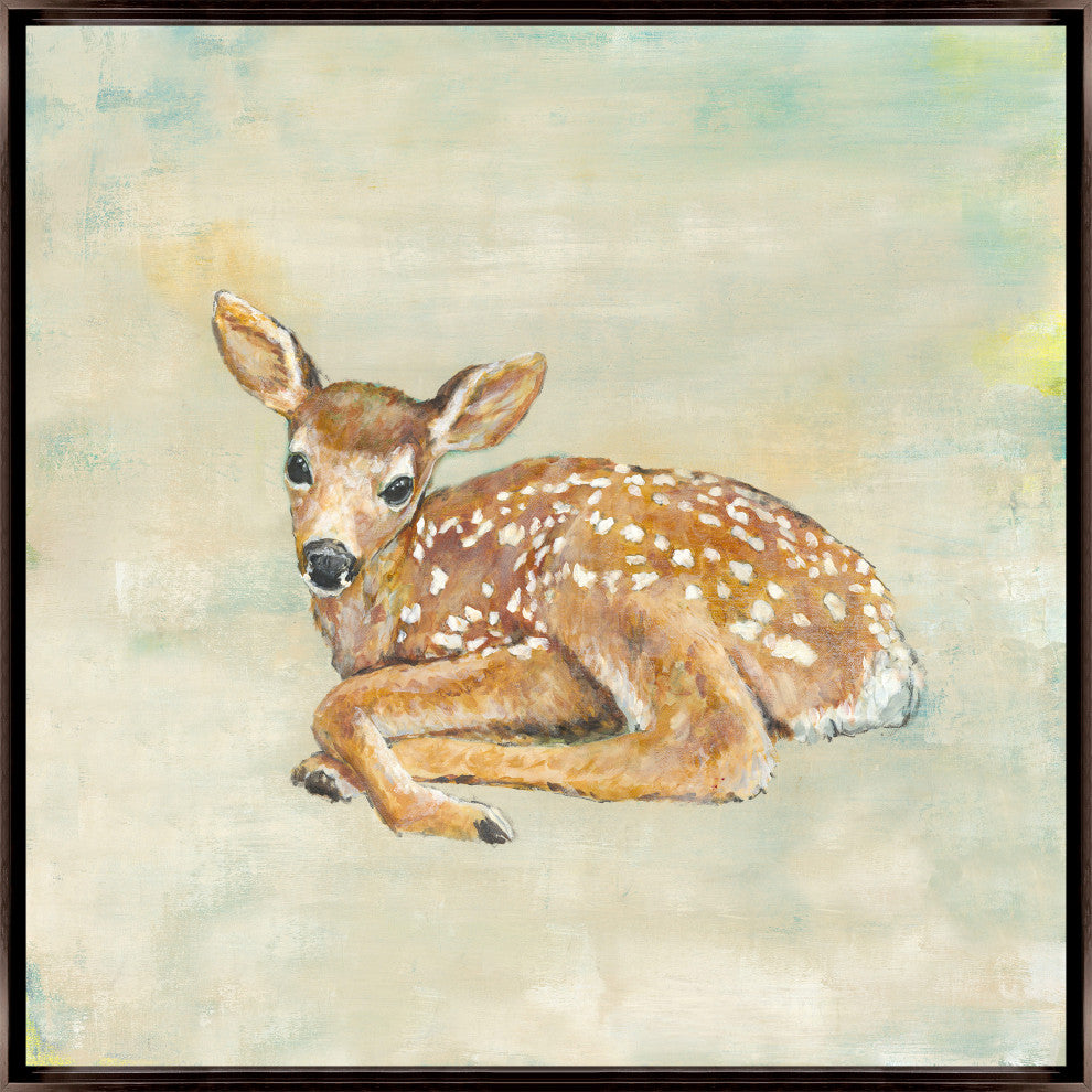 24x24 New Beginnings III, Framed Artwork, Espresso