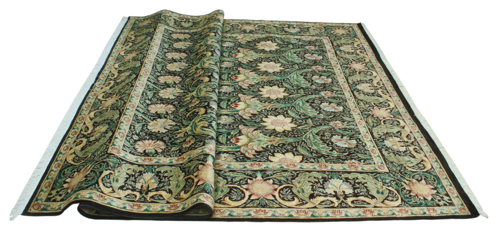 Pak-Persian Diogenes Black/Gold Rug, 9'0x12'4
