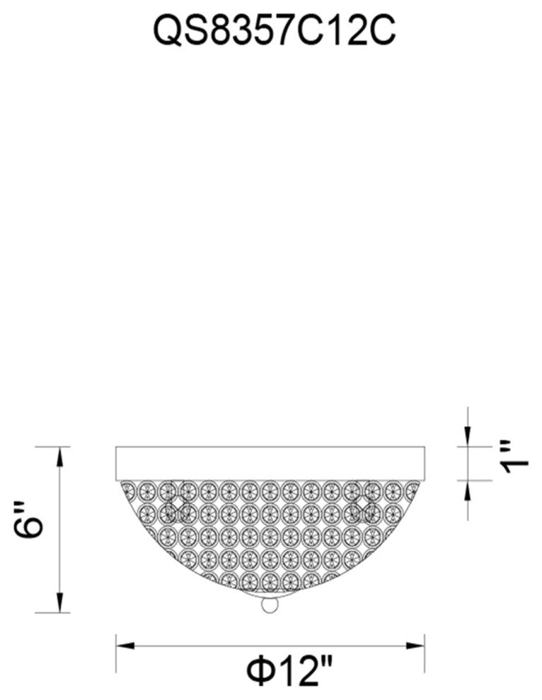 Globe 3 Light Bowl Flush Mount With Chrome Finish