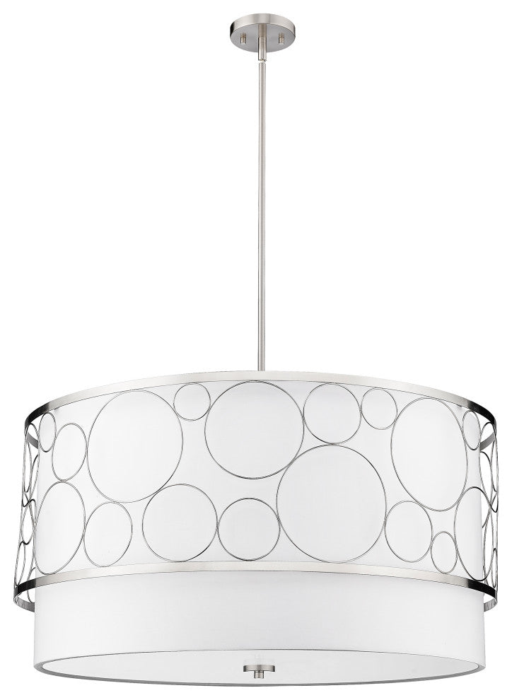 Zlite 197-32BN 5-Light Pendant, White