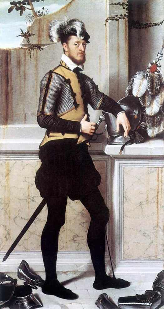 Giovanni Battista Moroni Portrait of a Gentleman Wall Decal Print