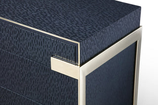 Modrest Athena and Rothsay Modern Grey Fabric, Wenge, Gold Bedroom Set