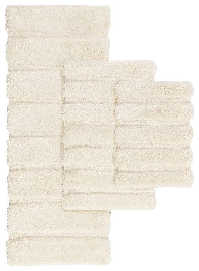 Madison Park Tufted Pearl Channel Rug, Wheat