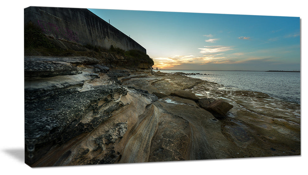"Rocky Sydney Beach View" Canvas Print, 1 Panel