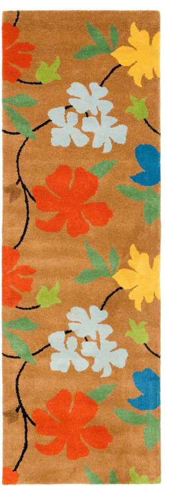 Safavieh Soho Soh737A Floral Rug, Brown/Multi, 2'6"x10'0" Runner