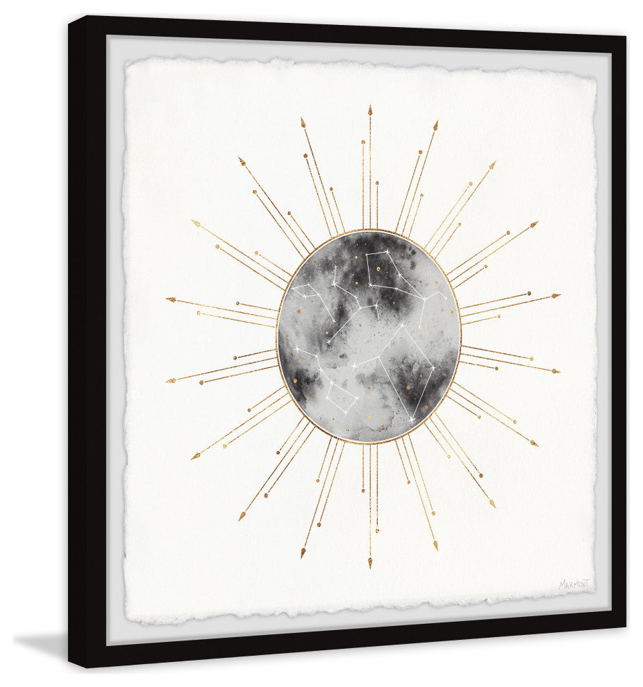"Night Sky Guide" Framed Painting Print, 32x32