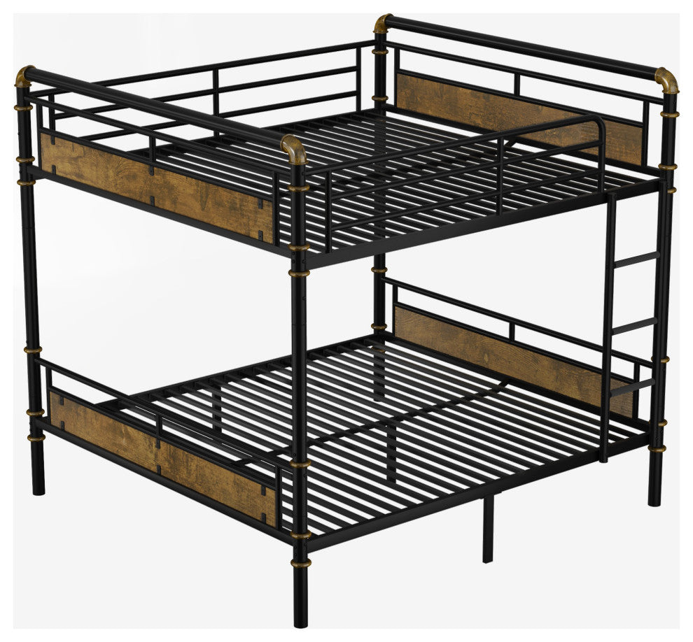 Gewnee Queen over Queen Metal Bunk Bed