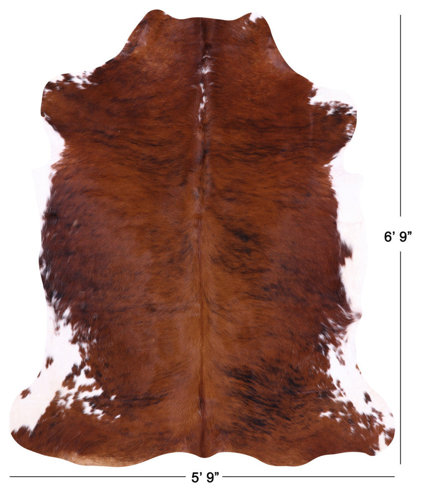 Natural Cowhide Rug 6' 9" X 5' 9" C1565