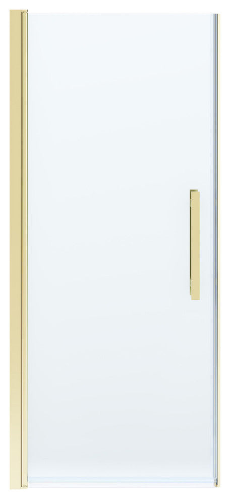 Pasadena 31 5/8-33"Wx72"H Alcove Pivot Shower Door Brushed Gold