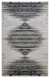 Orin Modern Diamond, Black/Silver/Taupe, 12'x18' Area Rug