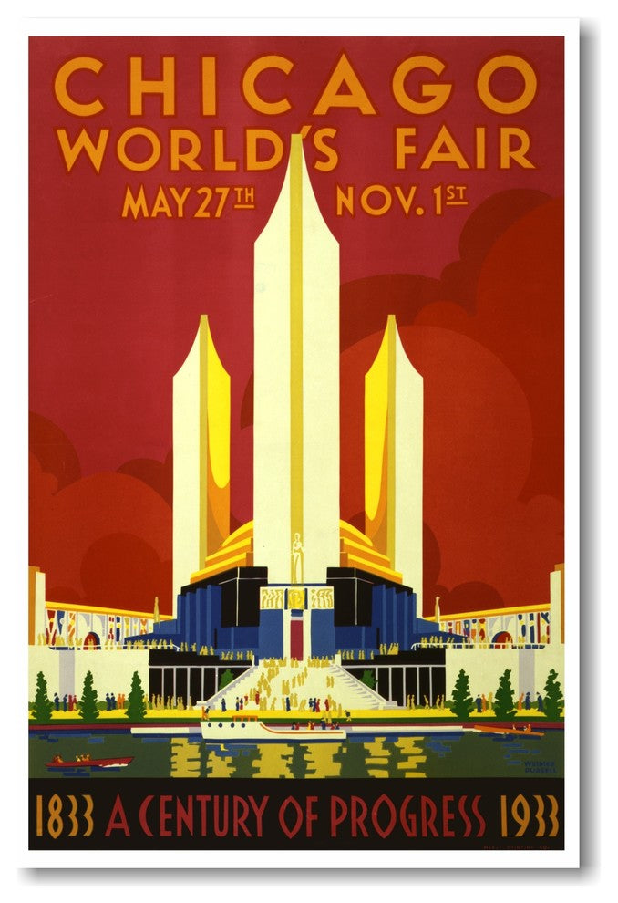 Chicago World Fair - Vintage Artwork Reprint Poster