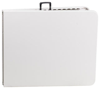 30''x 72'' Bi-Fold Granite White Plastic Folding Table