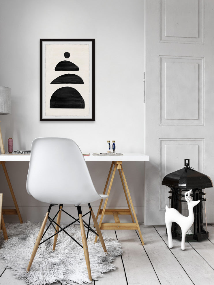 "Border Barriers" Framed Painting Print, 24x36