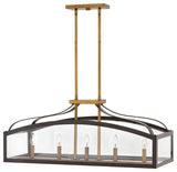 Hinkley Clarendon Large Five Light Linear, Bronze