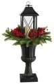 A1861 33 Holiday Greenery, Berries and Pinecones in Decorative Urn