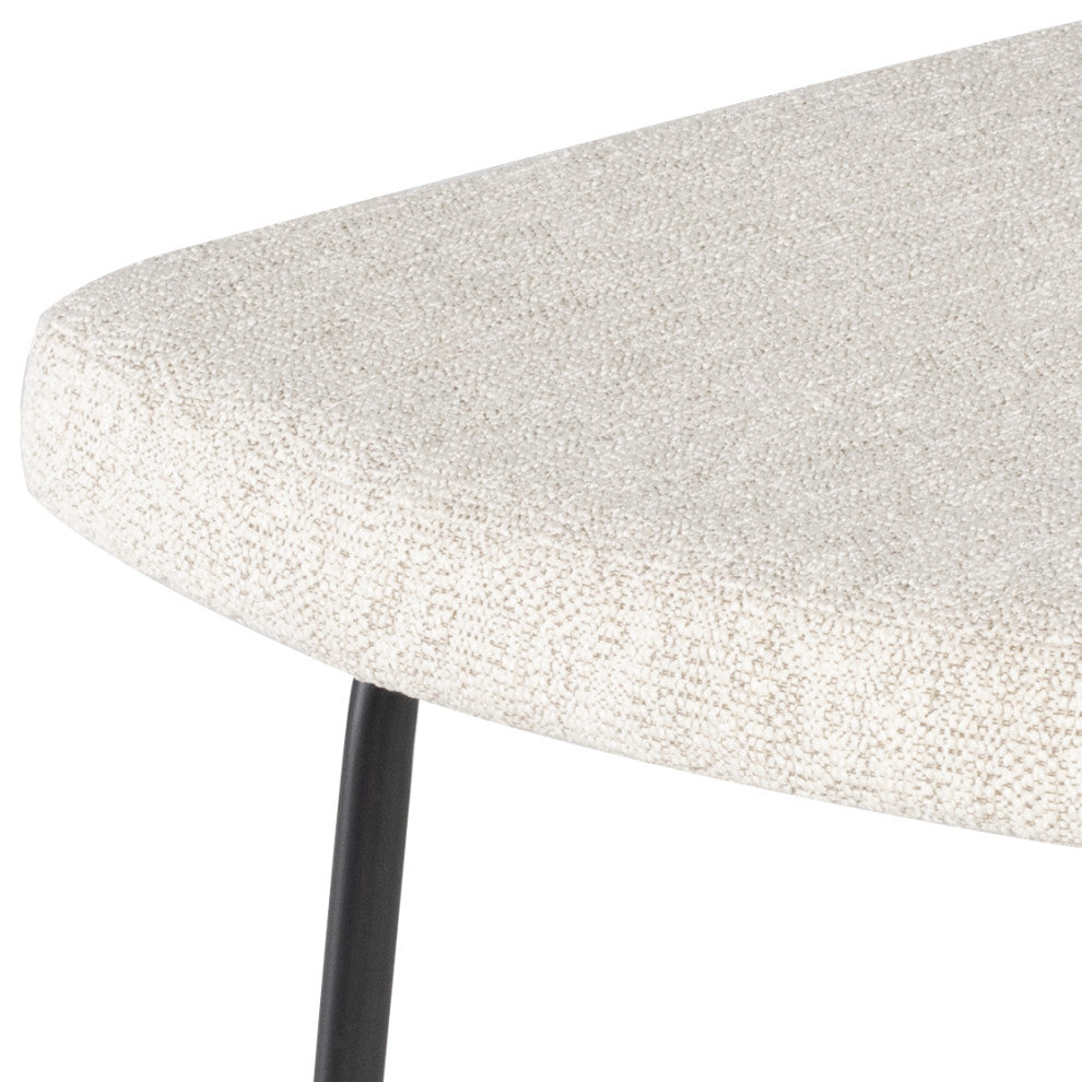 Soli Shell Fabric Counter Stool