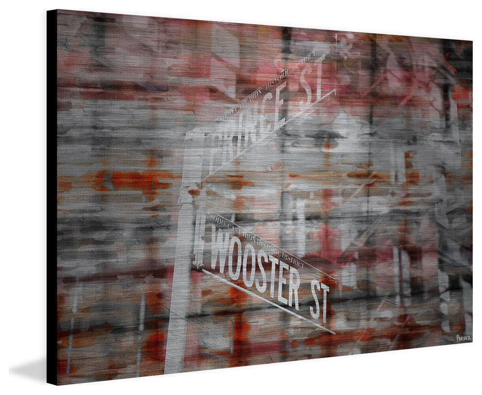 "Prince and Wooster" Print on Brushed Aluminum, 36"x24"