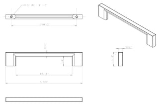 Jeffrey Alexander 635-128 Sutton 5-1/16" (128 mm) Center to - Satin Bronze