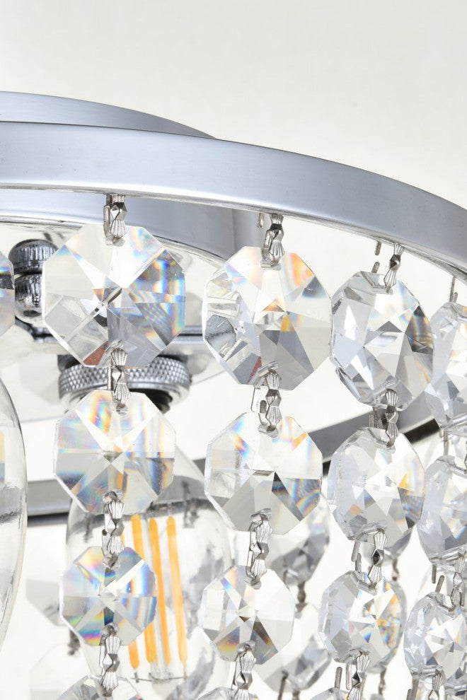 Cyrus 10" Flush Mount, Chrome