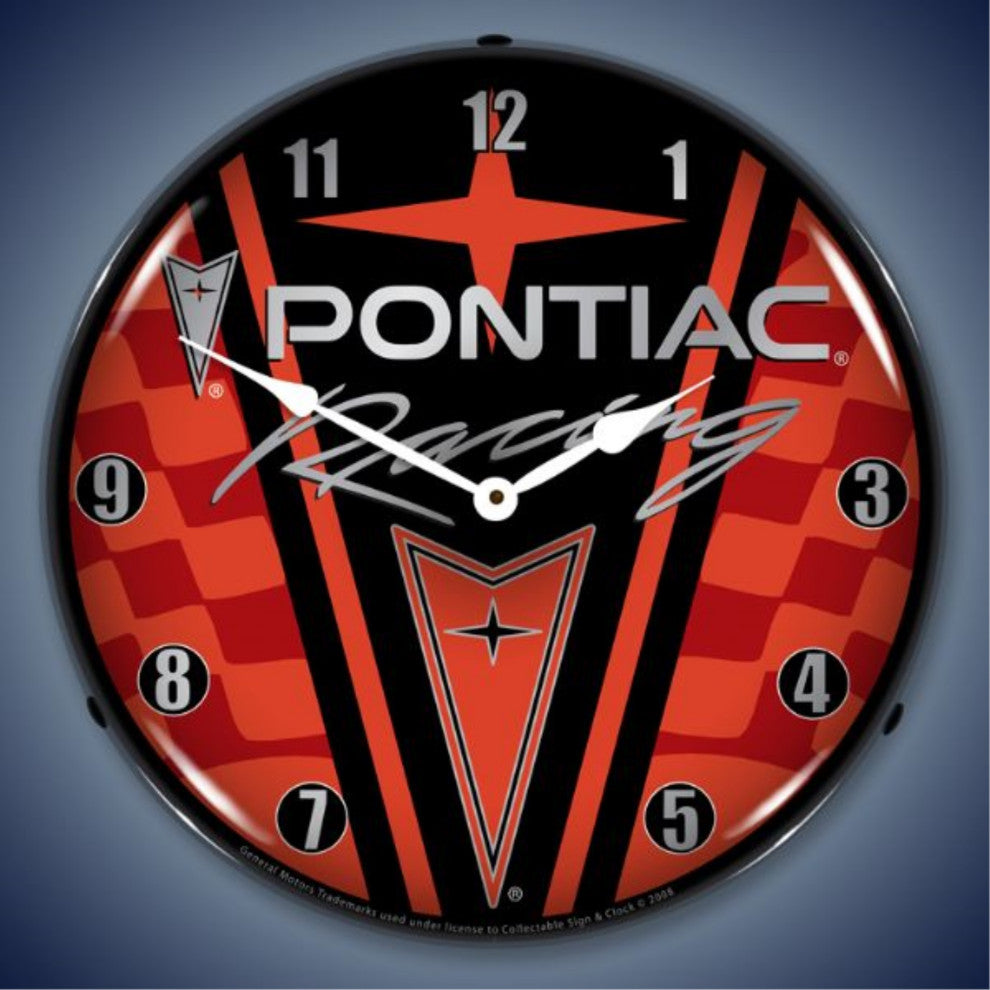 GM710095 Pontiac Racing Clock