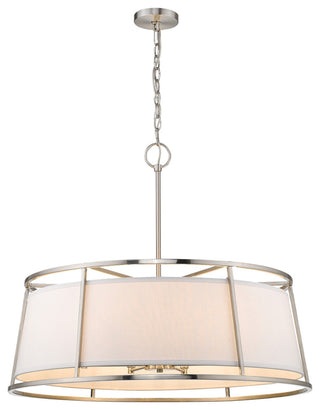 Z-Lite 1935-32 Lenyx Pendant 8 Light 32"W Drum Chandelier - Iron Ore