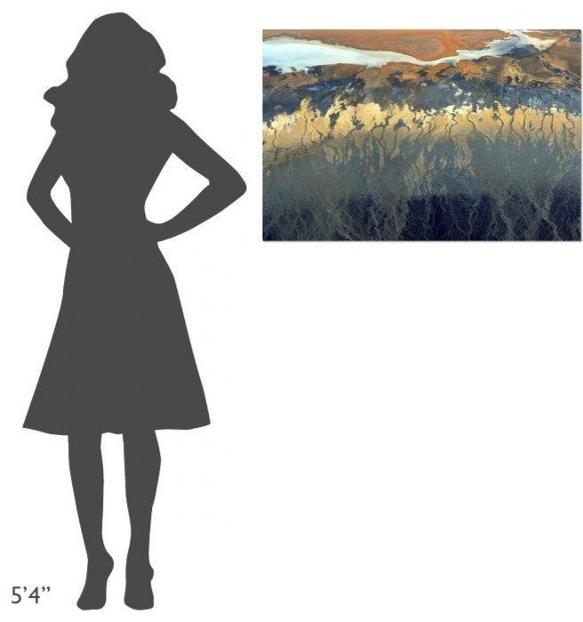 "California Aerial" Stretched Canvas Giclee by Tanja Ghirardini, 36x24"