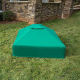 Two Inch Series 4ft.x4ft.x11" Composite Square Sandbox Kit With Canopy/Cover