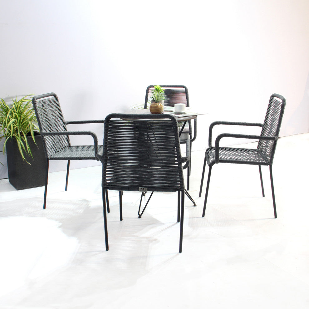Set of 4 Palaio Chair, Grey