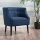 GDF Studio Davidson Tub Design Upholstered Accent Chair, Navy Blue